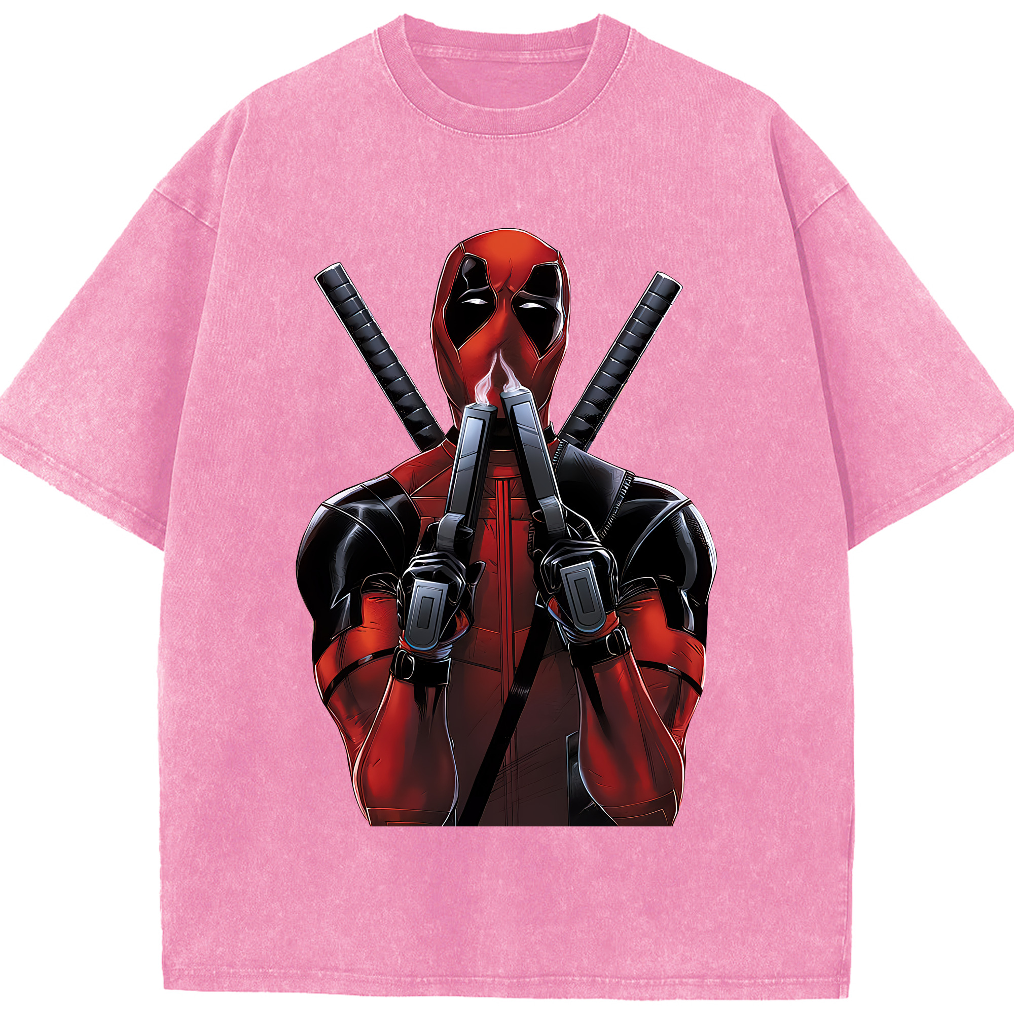 （画像用） Deadpool デッドプール 綿100% ヴィンテージ風 半袖Tシャツ（フロントプリント）